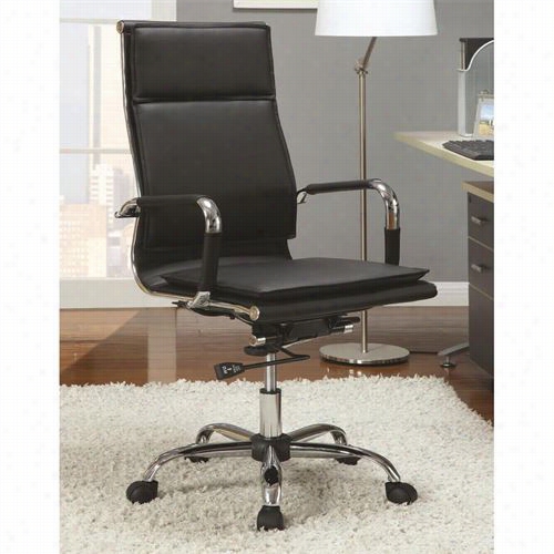 Coaster Furnitur E 800208 Violent  Back Executive Chair In Black