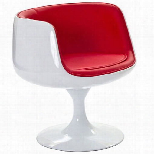 East End Imports Eei- 631-red Cup Chair In Red Vinyl