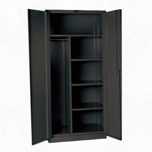 H Allowell Hwg6cc0478-4l 60""w X 24""d X 78""h  Galvanite Series Single Tier Double Door Heavy-duty Duratough Combination Cabinet Ni Charcoal