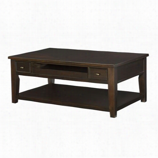 Hammary 459-910 B Oulevard Rectaangupar Cocktail Table In Chocolate Brown - Kd