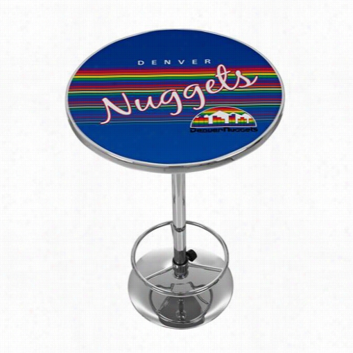 Hardwood Classics Nba Nba2000hc-dn Denver Nuggets Chrome Pub Table