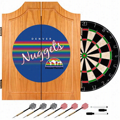 Hardwood Classics Nba Nba7000hc-dn  Denver Ngugets  Wood Dart Cabinet