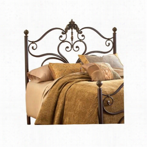 Hillsdale Furniture1756hqr Newton Queen He Adboard With Rails In Antique Brown Highoight