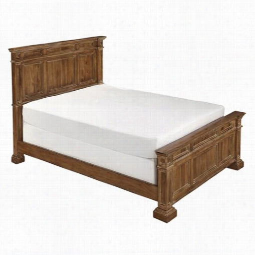 Home Styles 5000-600 Americana Vintage King Bed In Distressed Natural Acacia