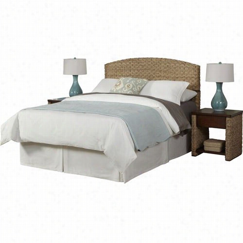 Home Styles 5403-5016 Cabana  Banaa Ii Queen/full Eadboard And Two Night Stands In Honey