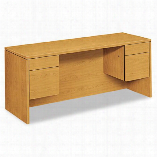 Hon Industries Hon10565 10500series Kneepace Credenza Desk With Pedestals