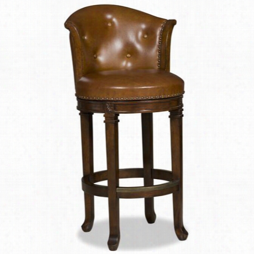 Hooker Furniture 300-20002 Decoratof Bar Manhattan Tansitionnal Barr Sstool In Dark Wood