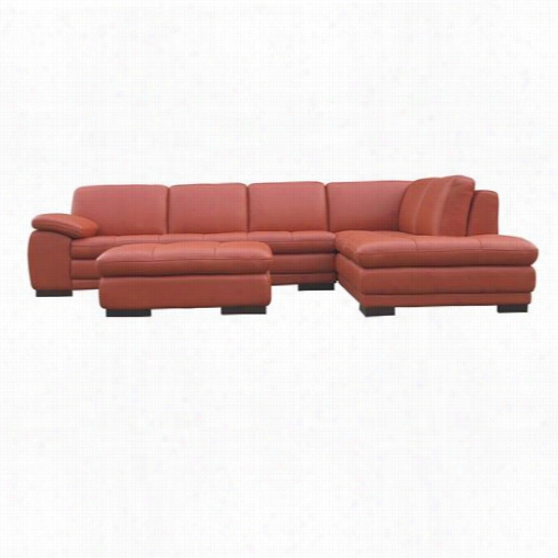 J&m Furniture  175443111-rhfc 25 Italian Leather Right Hand Facing Sectional