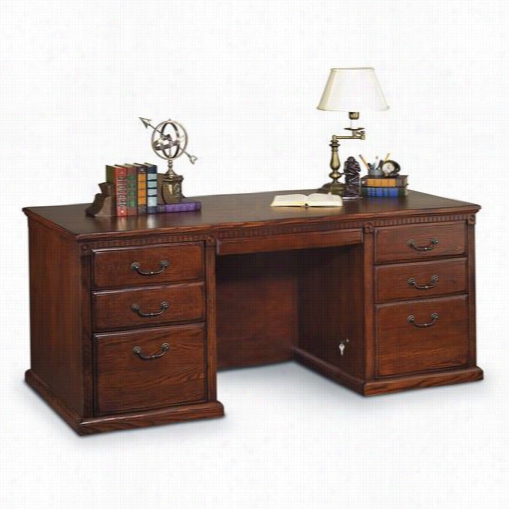 Kathy Ireland Hme Byy Martin Ho680 Huntington Oxford Double Pedestal Executive Desk