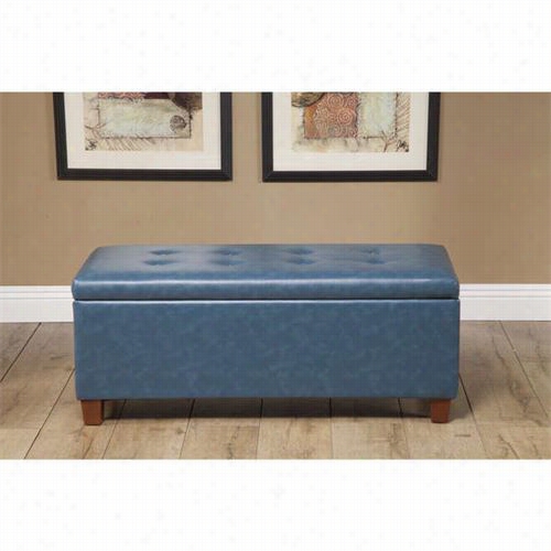Kinfie K6861 Leatherette Large Storage Bench In Bown