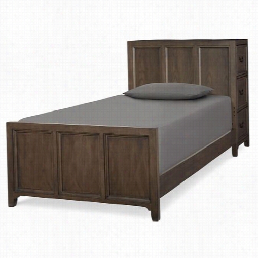 Legacy Classix Fyrniture 4800-4704k Kenwood Full Storage Bed In Suede