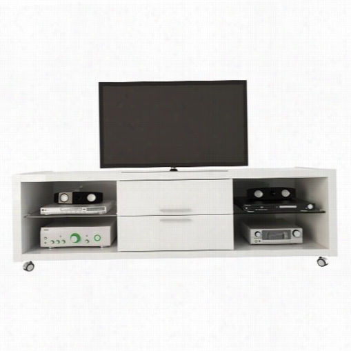 Manhattan Com Fort 15 4-shelf 2 Drawer Belvedere 1.0 Tv Stand