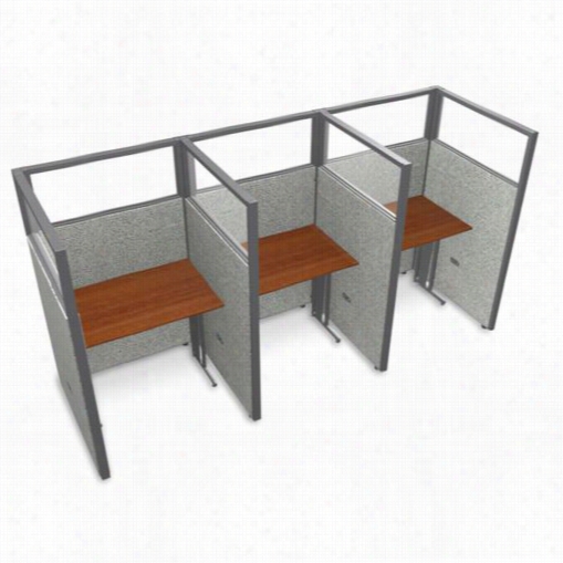 Ofm T1x3-6337-p Rize 63"& Quot; X 37"&quo; 1x3privacy Station Units With Polycardbnate Panels