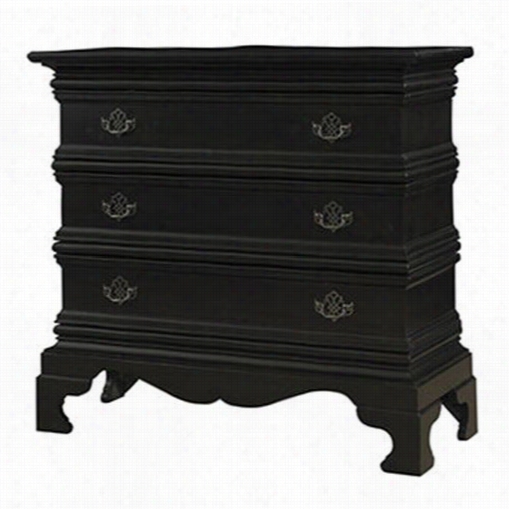 Powell Furniture 893-303 Bombay New Haven 3 Drawer Chest In Wafm Chocolate