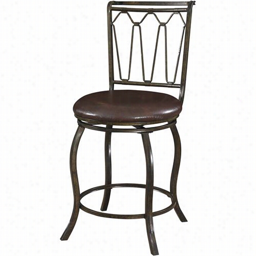 Powell Furniture 9388-726 Big And Tall Triple Cone Counter Stool In Chocollate Bronze