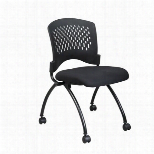 Proline Ii 83220 Set Of 2 Deluxe Armless Foldng Gu Est Chair With Caster And Wheels