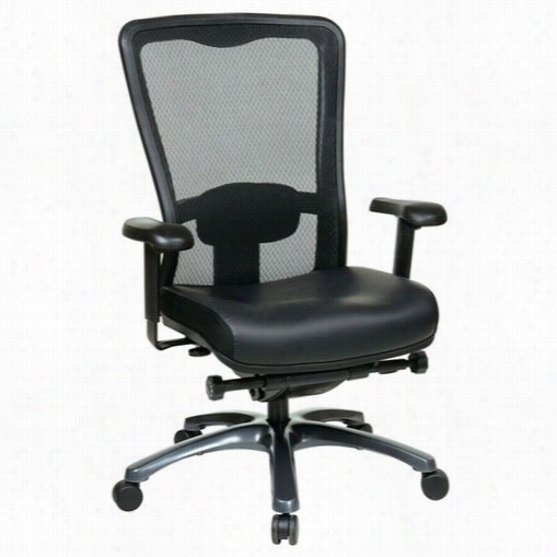 Proline Ii 97728-ec3 Progrid High Back Offie Seat Of Justice With Eco-leathr Seat