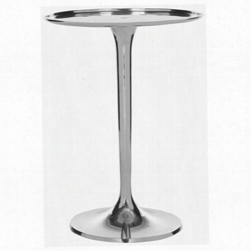 Safavieh Fox5510a Platina Sleek Table In Silver