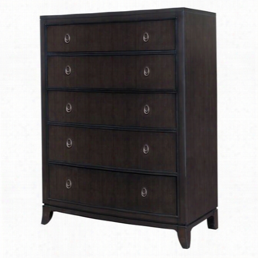 Samuel Lawrence 8554-040 Aura 5-drawe Chest In Ch Oolate Ash