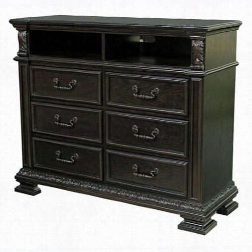 Samuel Lawrence 8794160 Monarch Media Chest In Bllack