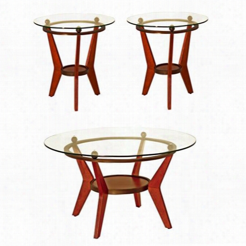 Steve Silver Sa150 Saxony 3 Pack Table St In Fruitwood