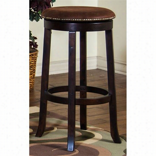 Sunny Designs 1783dc Santa Fe 30""h Swive1 Barstool Wityout Back In Dark Chocolate