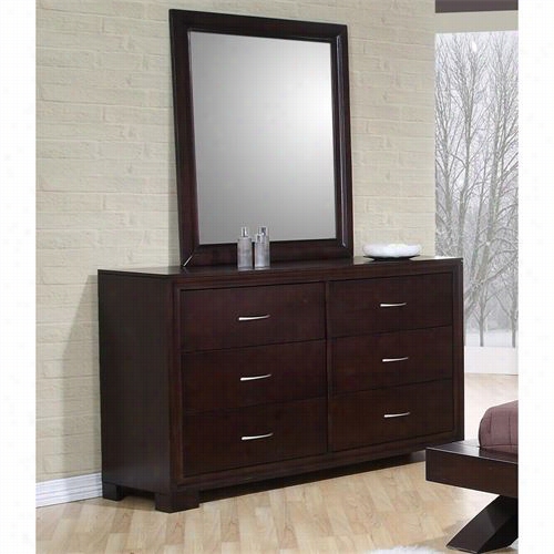 Sunse Trading Ss-rv100-d_mr Radcliff Dresser And Reflector Set In Walnut