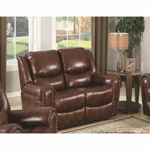 Sunset Trading Su-s1-180-9515-1l Oxford Reclining Loveseat In Brown