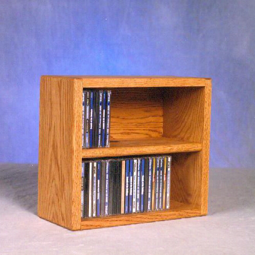 The Forest Shed 203-1 Solid Oak Desktop Or Shelf Cd Cabinet