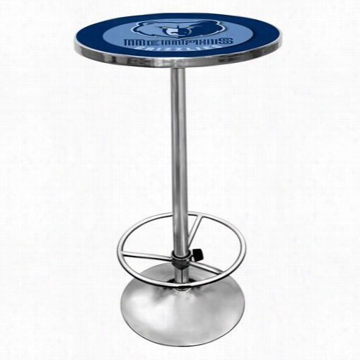 Trademark Home Nba2000-mg Memphis Grizzliees Nba Chrome Pub Table