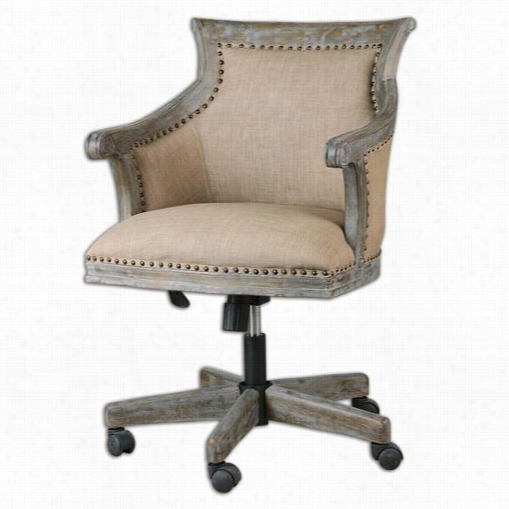 Uttermost 23175 Kimalina Linen Accent Chair