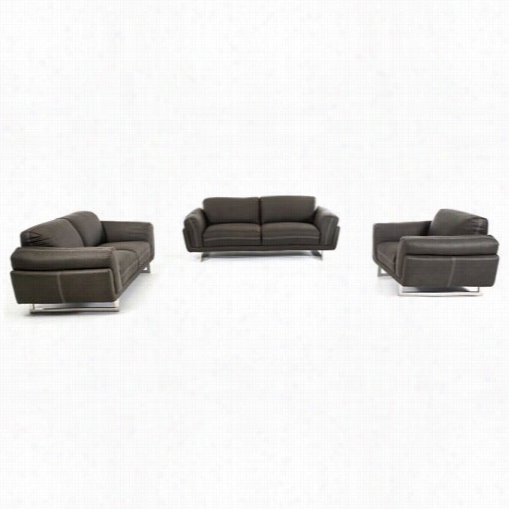 Vig Furniture Vgkk255 Divani Casa Laurel Fabric Sofa Set