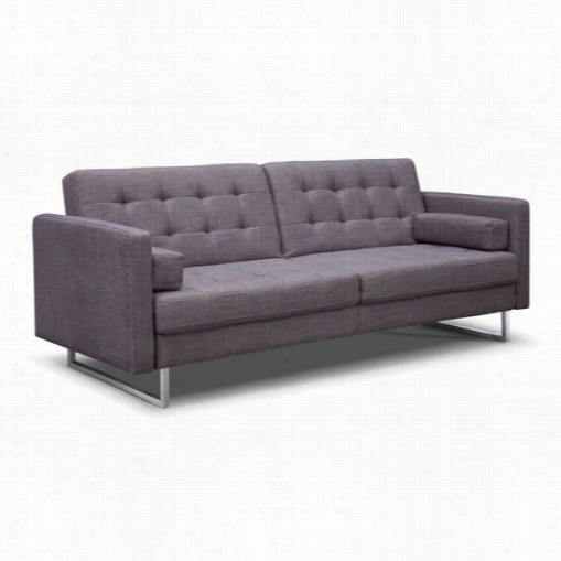 Whiteline Modern Living So1195f-gry Giovanni Sofa Bed In Gray Fabric