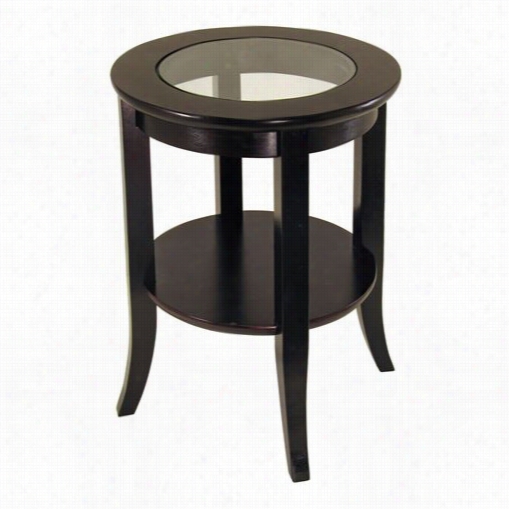 Winsome 92218 Genoa End Table In Dark Espresso