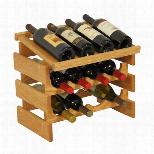 Wooden Mallet Wrd42 Dakota 21 Bottle Wine Rack With Display Top