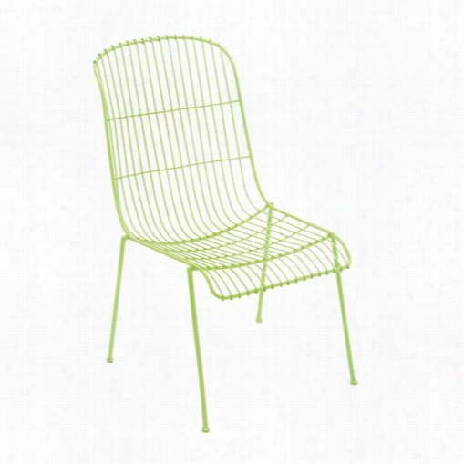 Woodladn Imports 28909 Garden Metal Chair In Verdant