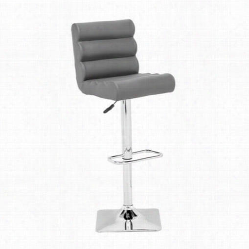 Zuo 301364 Ni Tro Bar Chair In Gray