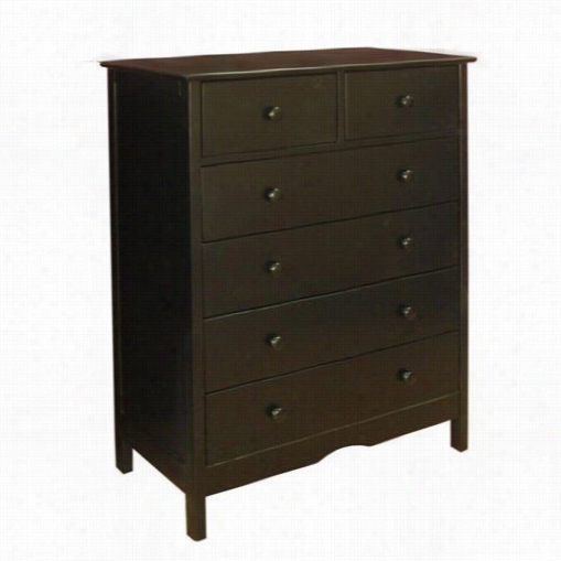 Afg Baby Furniture Dc860b Athena Molly 6 Drawers Dresser I Nblack