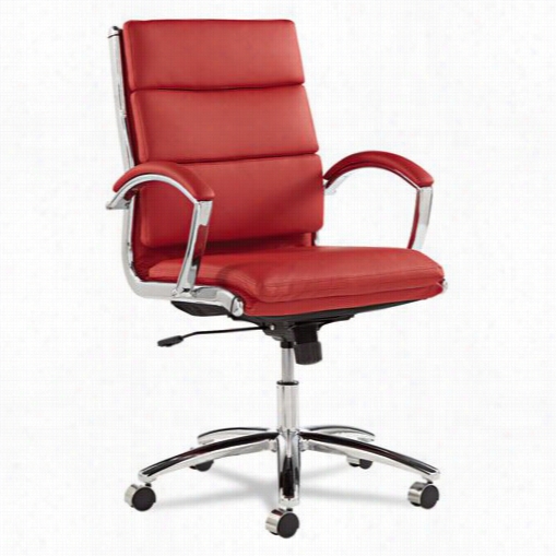 Alera Alenr4239 Neratoli Mid-back Swivel/tilt Chair In Chrome