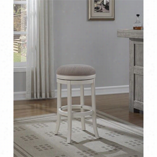 American Woodcrafters B2-204-34f Aversa Tall Bar Stool In Anttique White/ligbt Brown