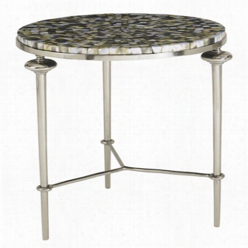 Aquarius 4211- 803 Shell Accen T Table In Antique Silver