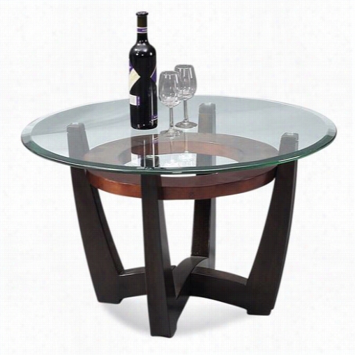 Bassett Mirror T1078-120-033ec Elation Round Cocktail Table By The Side Of Copper Ring