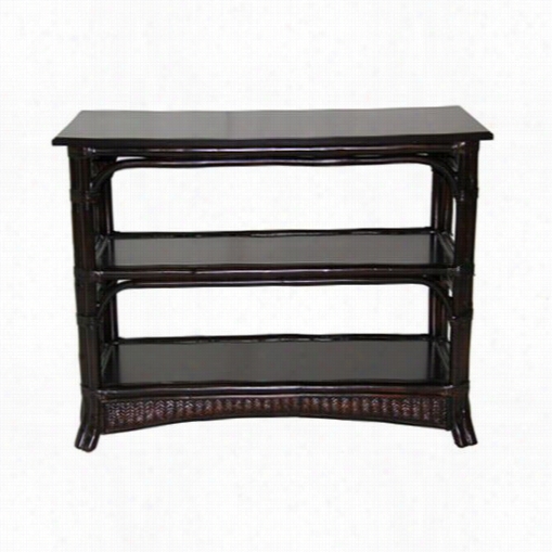 Boca Rattan 150009 Balli 3 Tier Console Table In Ocffee Bean