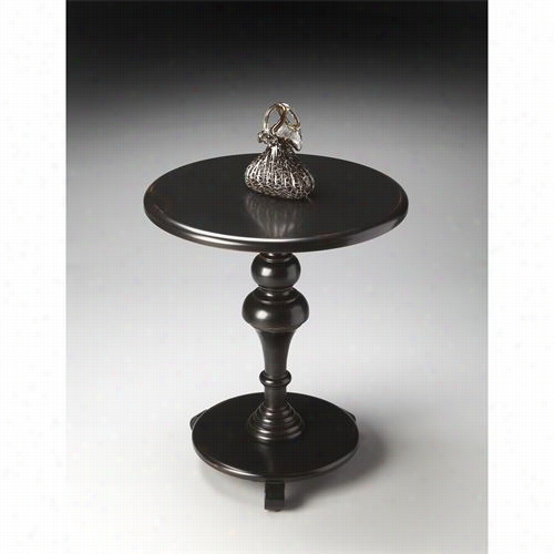 Butler 2213111 Massterpiece Pedestal Table In Black Licorice