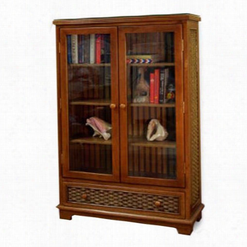 Chasco Designs 4284-lib Cottage Glass-door Library With Glass