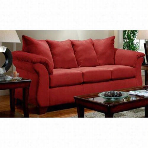 Chelsea Home Furniture 19603-srb Armstrong Sofa In Sensations Red  Brick