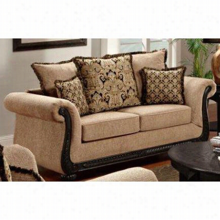 Chelsea Home Furniture 600-0l-dt Verona I Lily Love Seat In Delray Taupe