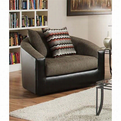 Chelsa Hom E Furniture 730386-gecn-32594 Arya Banner Charcoal Swiveel Chair