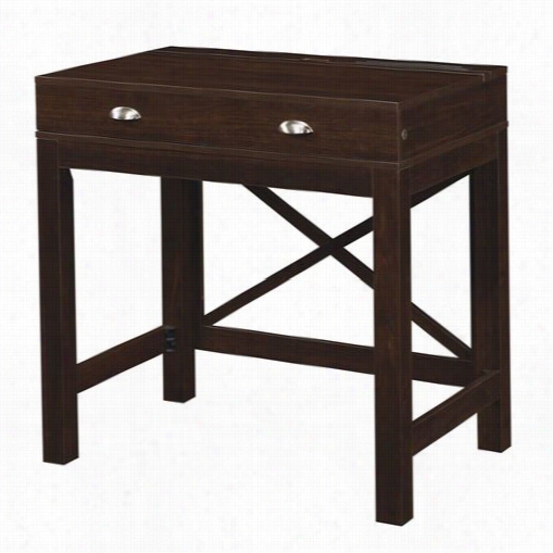 Classic Flame Od9474-36nc72 Amherst Writing Desk In Midnight Cherry