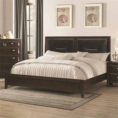 Coaster Furniture 204121kw Cloverdale  California King Bed In Dark Cappuccino